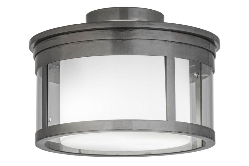 Meyda Tiffany 167935 Two Light Flushmount, Steel