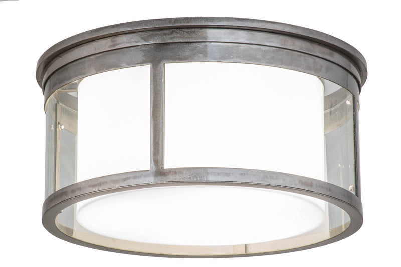 Meyda Tiffany 167646 Three Light Flushmount, Steel