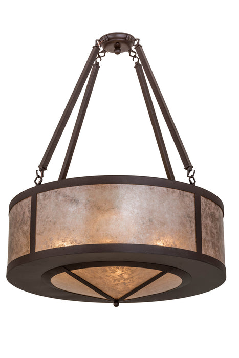 Meyda Tiffany 169163 Four Light Inverted Pendant, Cafe Noir