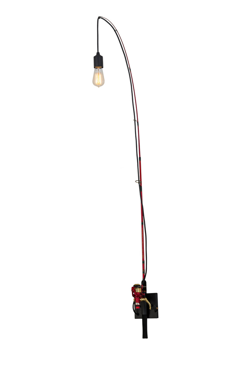 Meyda Tiffany 170082 One Light Wall Sconce, Black Metal