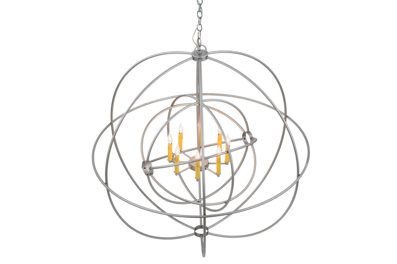 Meyda Tiffany 170407 Eight Light Chandelier, Nickel