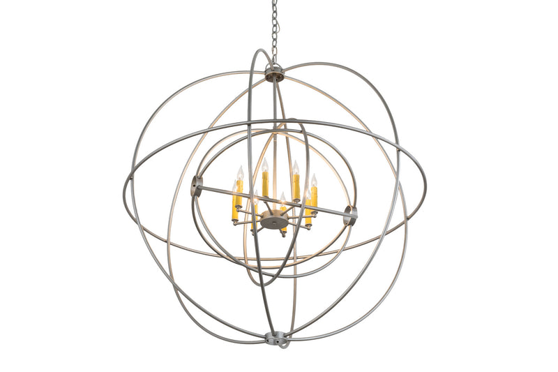 Meyda Tiffany 170407 Eight Light Chandelier, Nickel