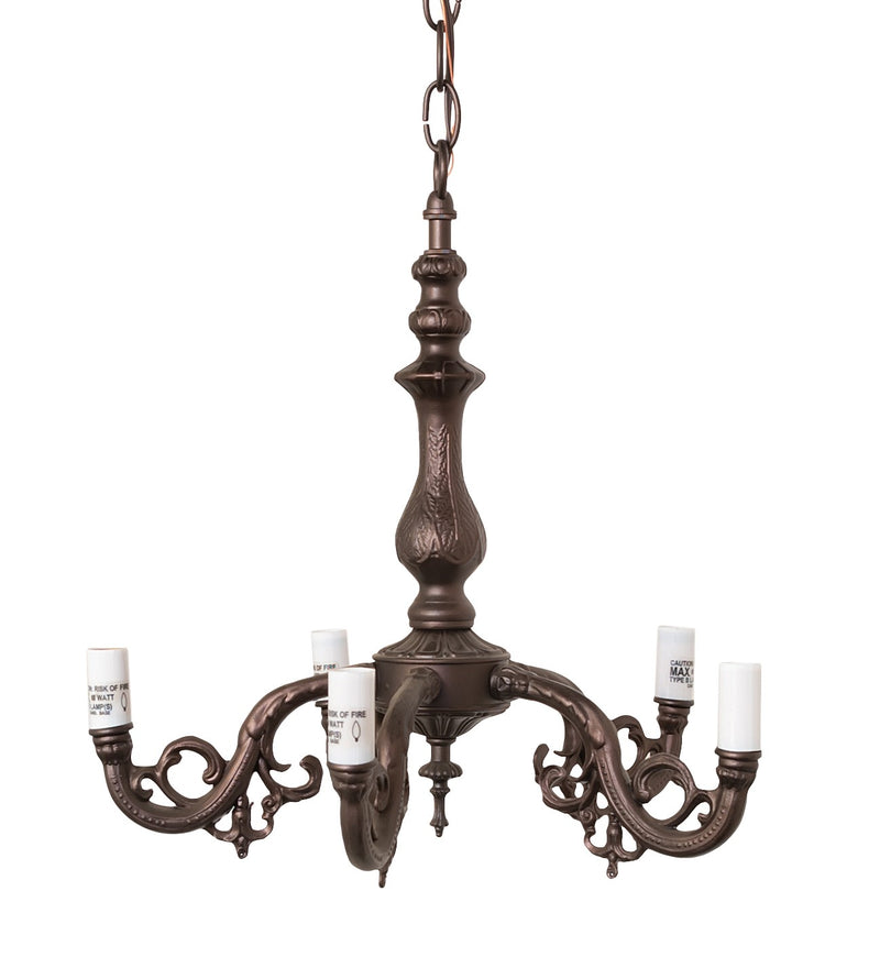 Meyda Tiffany 19425 Five Light Chandelier Hardware, Mahogany Bronze