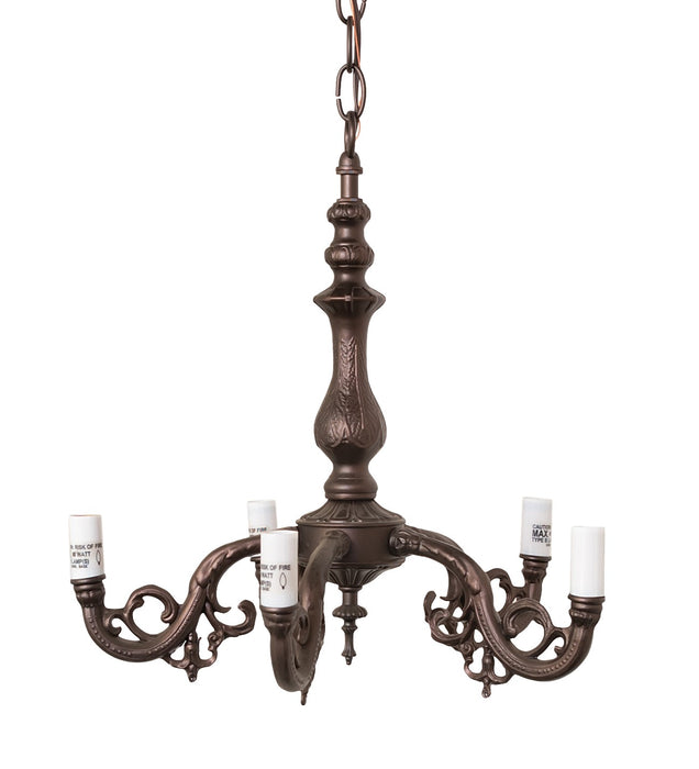 Meyda Tiffany 19425 Five Light Chandelier Hardware, Mahogany Bronze