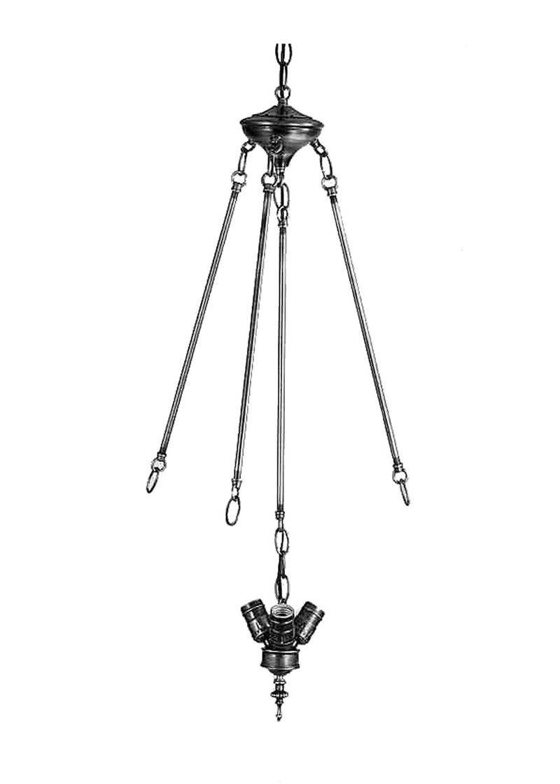 Meyda Tiffany 20400 Three Light Pendant Hardware, Mahogany Bronze
