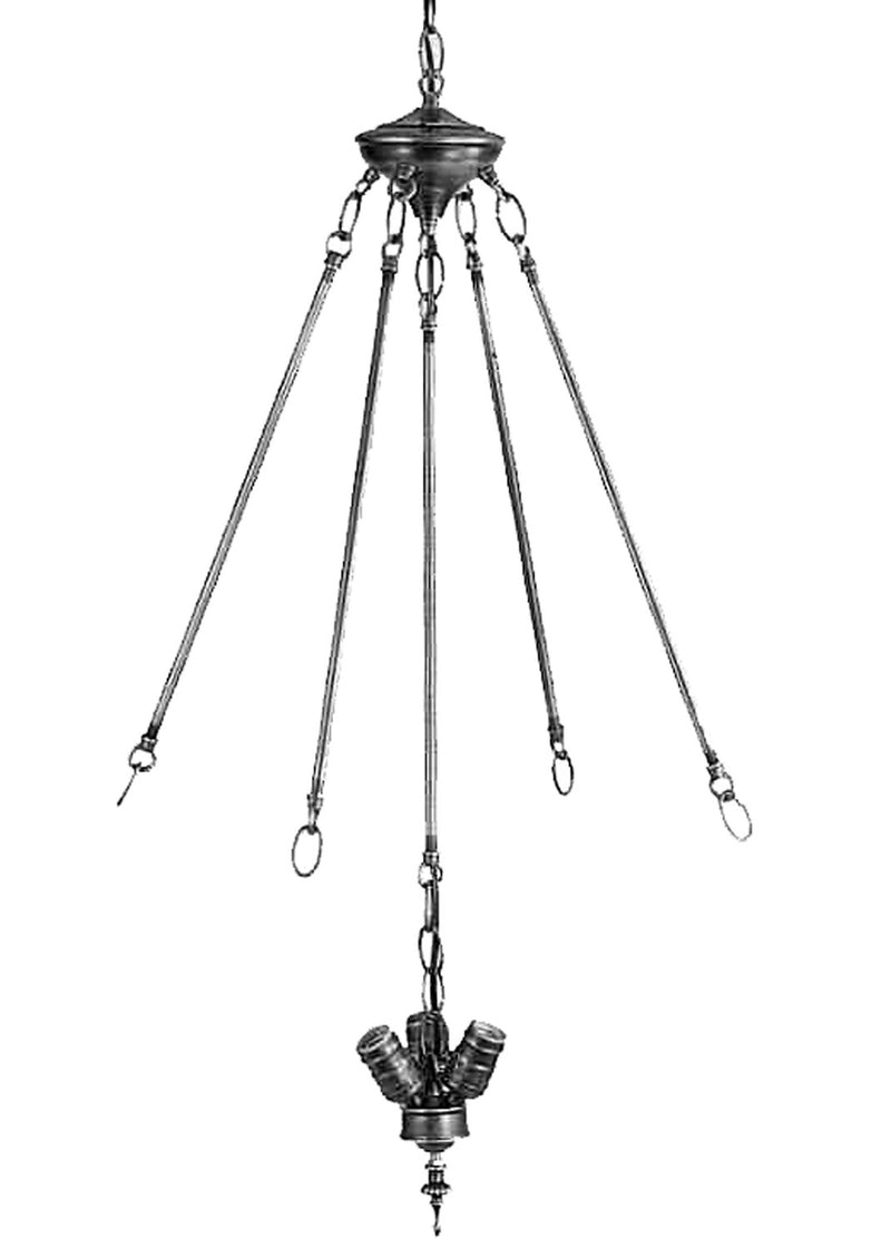 Meyda Tiffany 21045 Three Light Cluster Invert, Mahogany Bronze