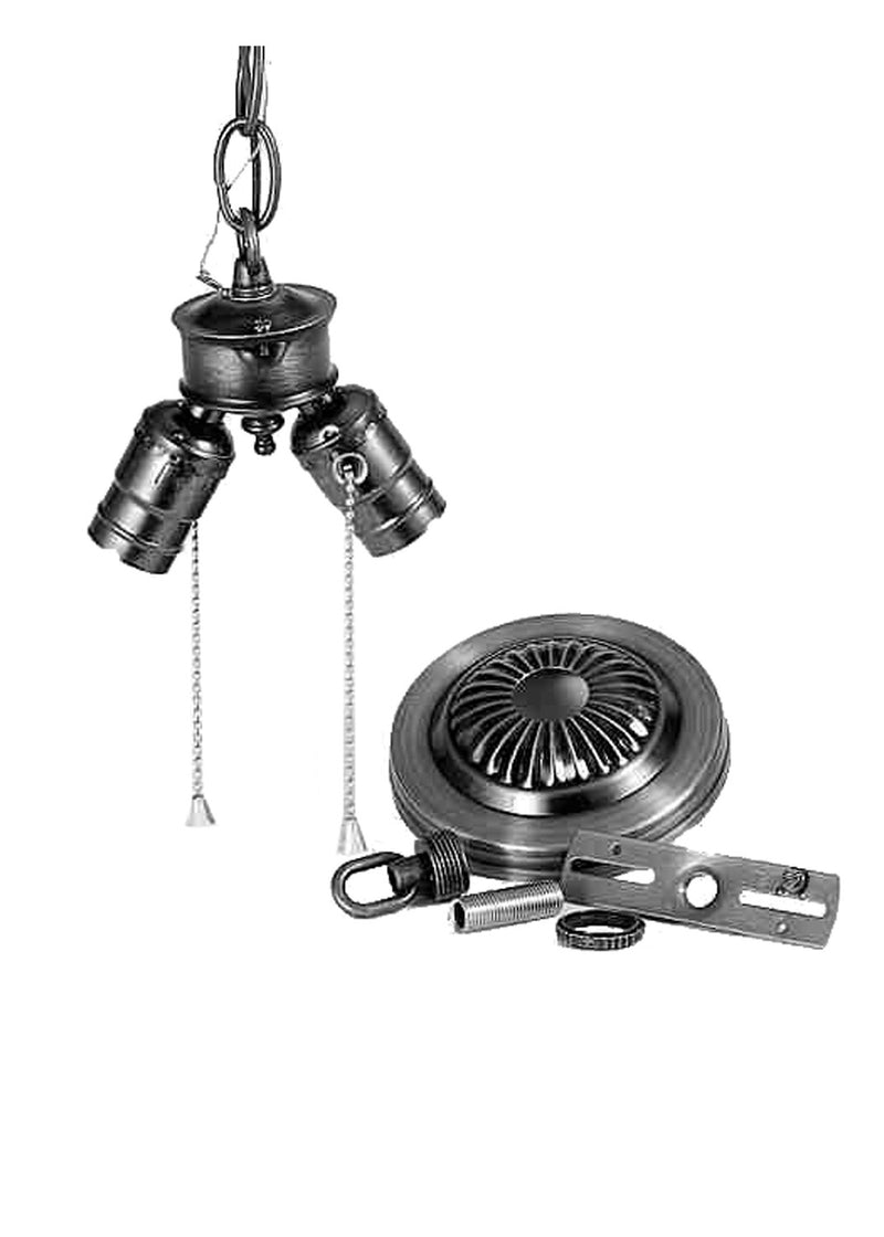 Meyda Tiffany 21047 Lamp Base And Fixture Hardware, Mahogany Bronze