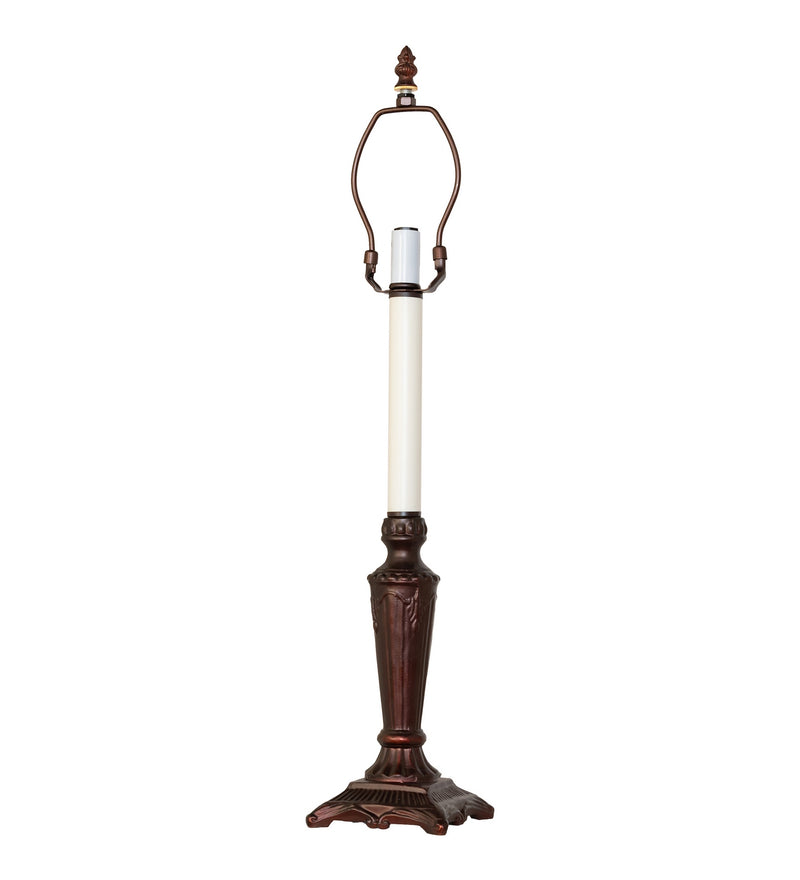 Meyda Tiffany 48381 One Light Table Base, Mahogany Bronze