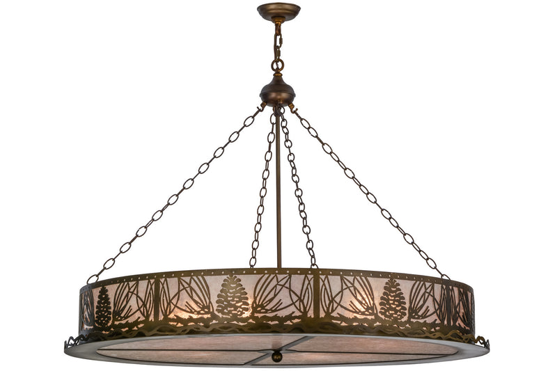 Meyda Tiffany 50126 Eight Light Pendant, Antique Copper