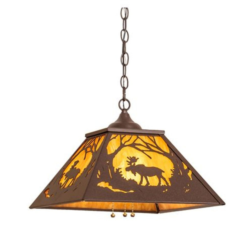 Meyda Tiffany 51491 Two Light Pendant, Antique Copper