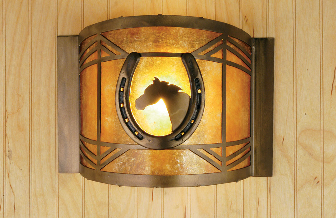 Meyda Tiffany 51502 One Light Wall Sconce, Antique Copper