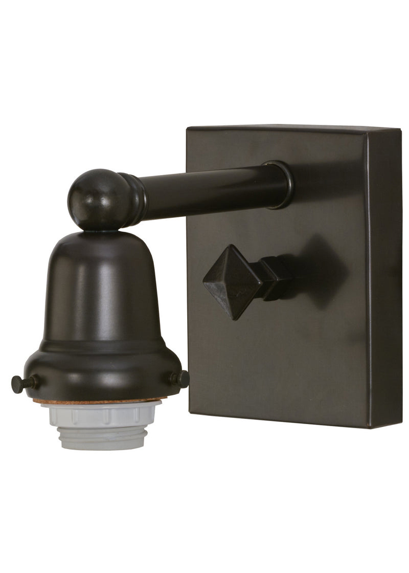 Meyda Tiffany 51793 One Light Wall Sconce, Craftsman Brown