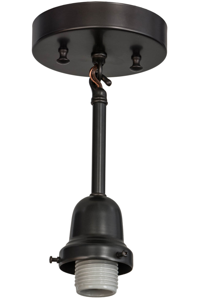 Meyda Tiffany 51950 One Light Pendant Hardware, Craftsman Brown