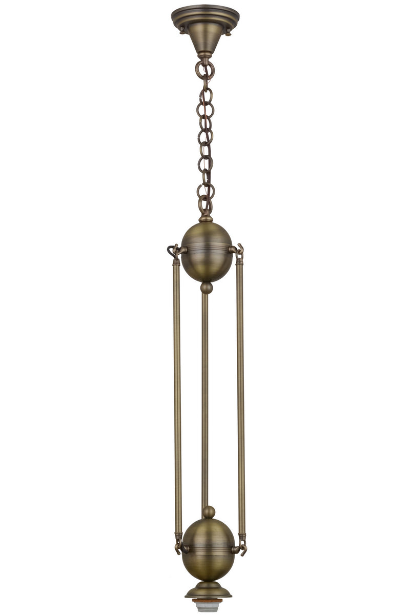 Meyda Tiffany 666611 One Light Pendant Hardware, Antique Brass