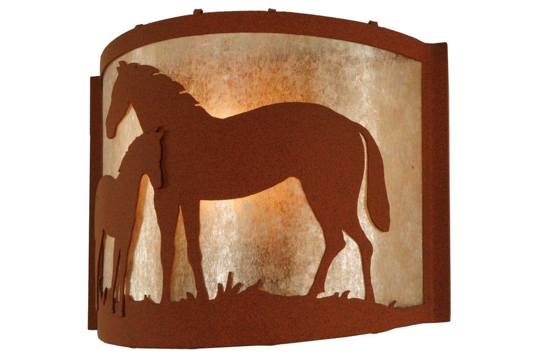 Meyda Tiffany 67713 One Light Wall Sconce, Rust