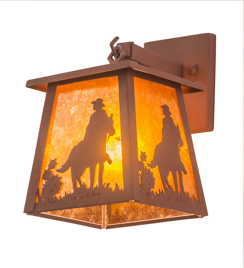 Meyda Tiffany 82662 One Light Wall Sconce, Rust