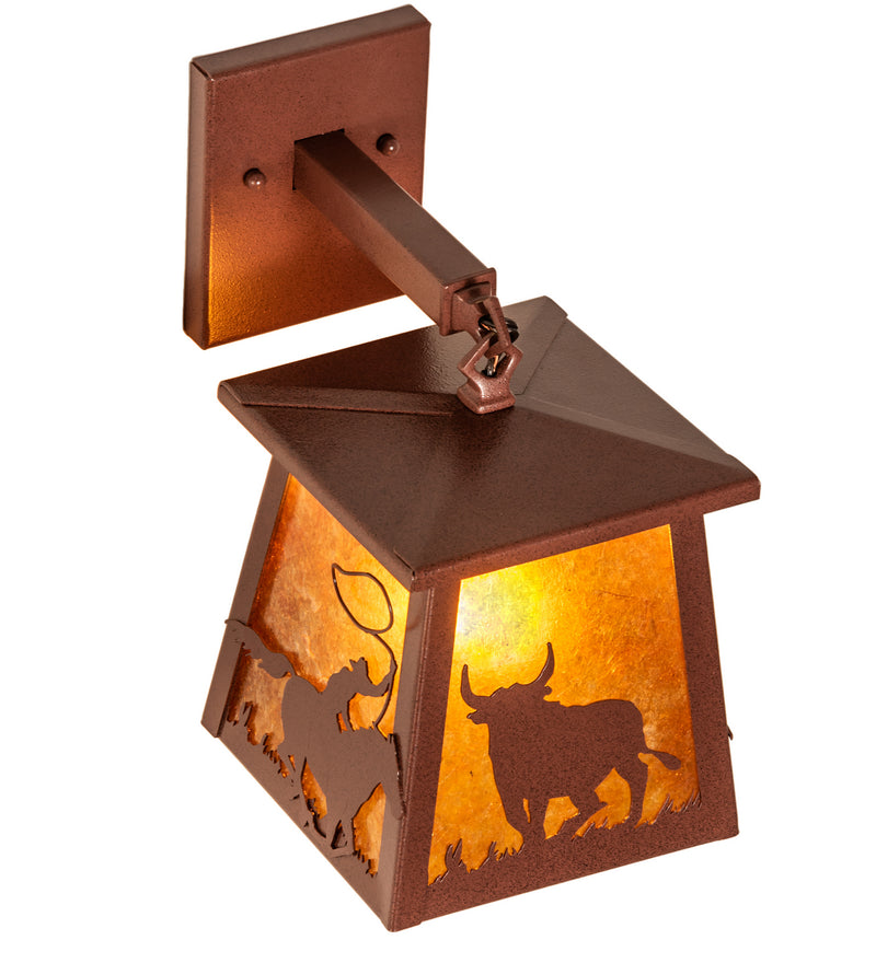 Meyda Tiffany 82663 One Light Wall Sconce, Rust
