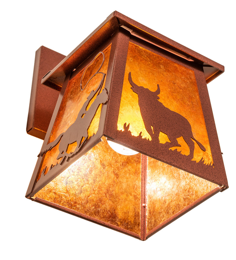 Meyda Tiffany 82663 One Light Wall Sconce, Rust