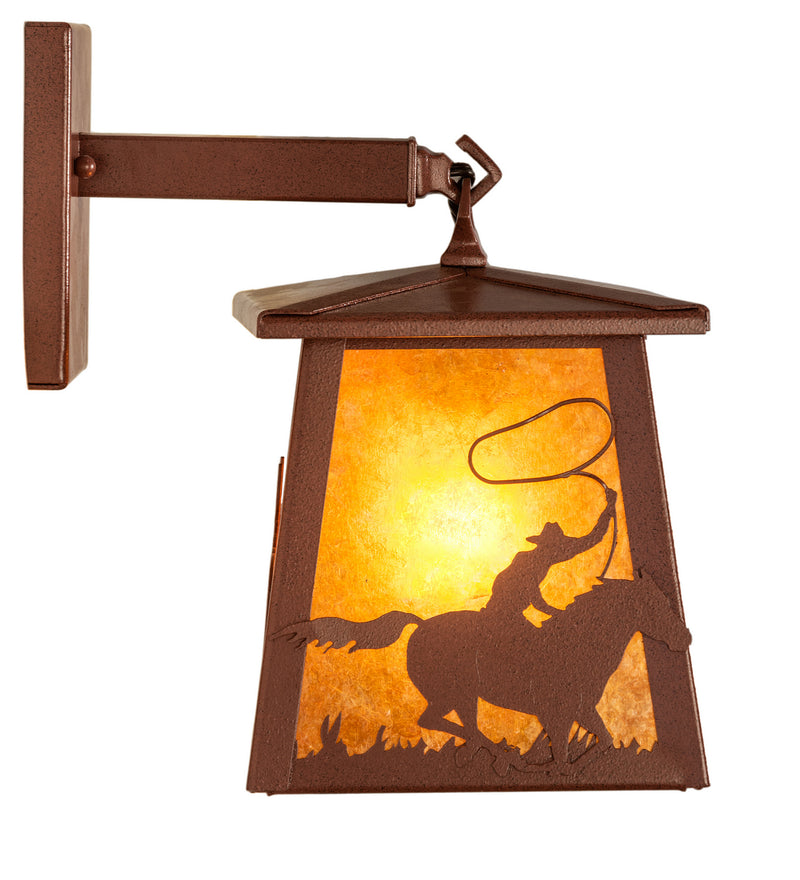 Meyda Tiffany 82663 One Light Wall Sconce, Rust