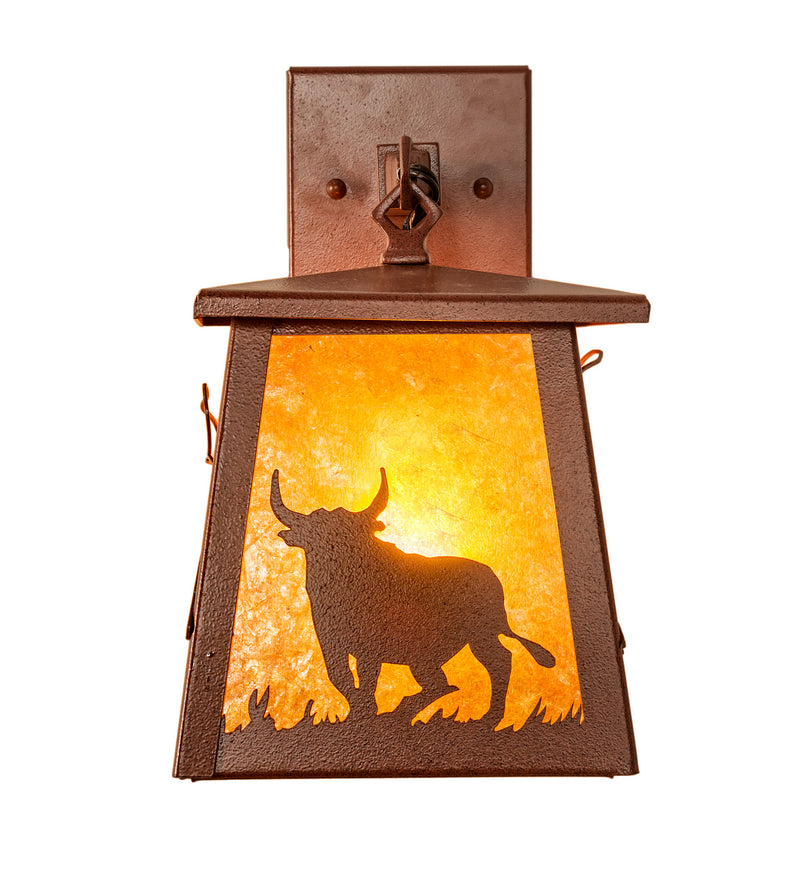 Meyda Tiffany 82663 One Light Wall Sconce, Rust