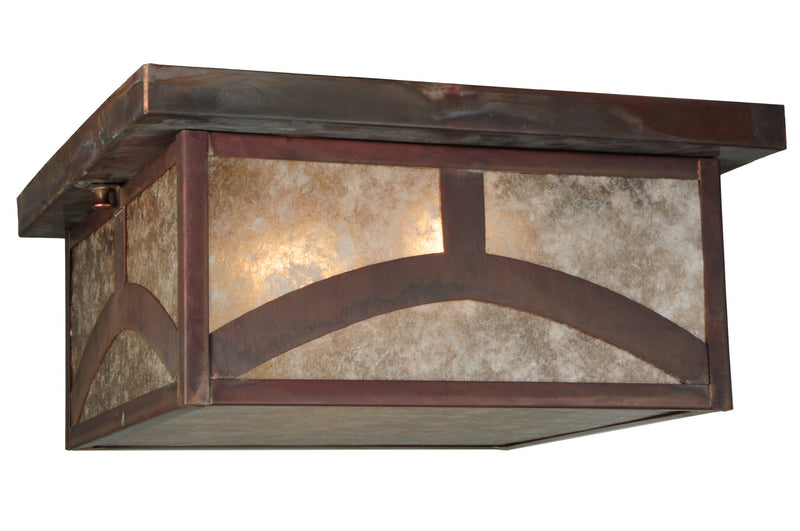 Meyda Tiffany 83099 Two Light Flushmount, Vintage Coppper