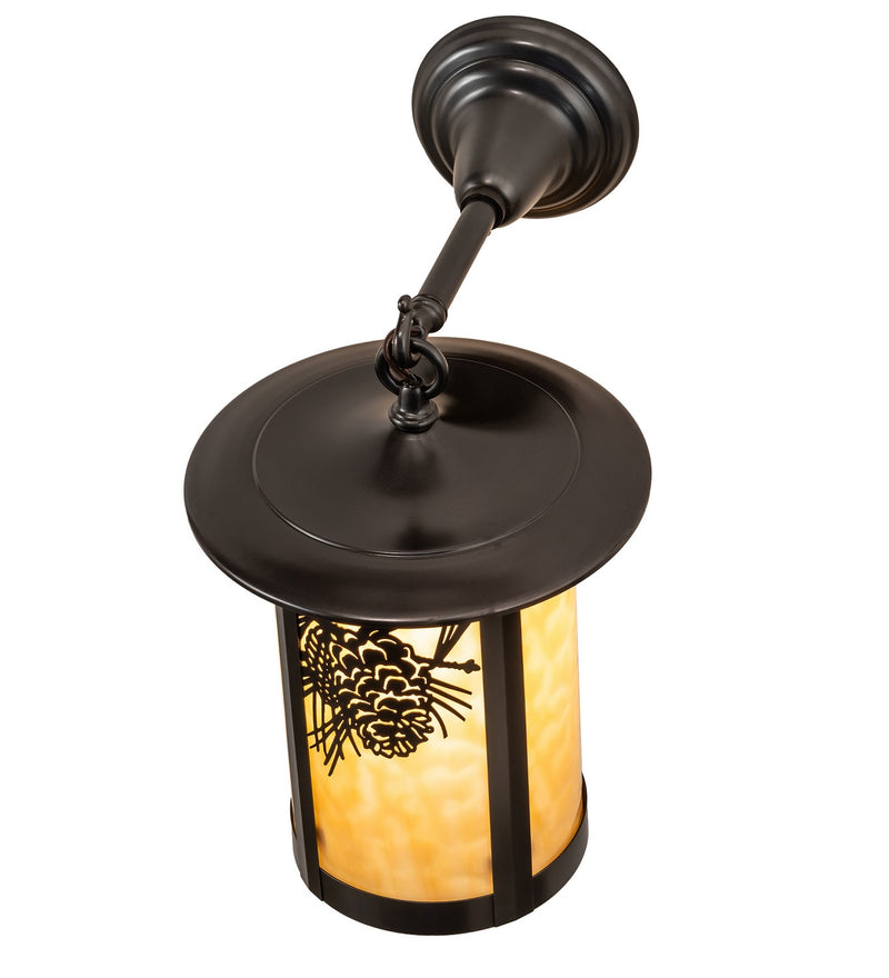 Meyda Tiffany 90973 One Light Wall Sconce, Craftsman Brown