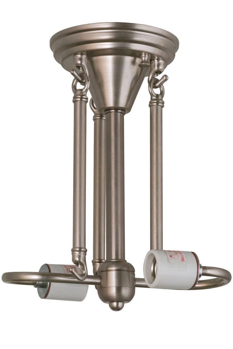 Meyda Tiffany 99294 Two Light Semi-Flushmount Hardware, Nickel