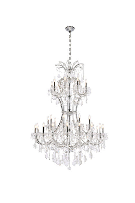 Elegant Lighting 2800D46C/RC 36 light Chandelier, Chrome