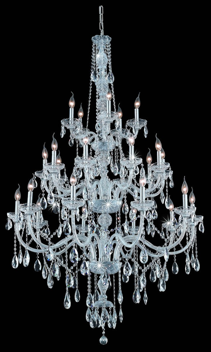 Elegant Lighting 7925G43C/RC 25 Light Chandelier, Chrome