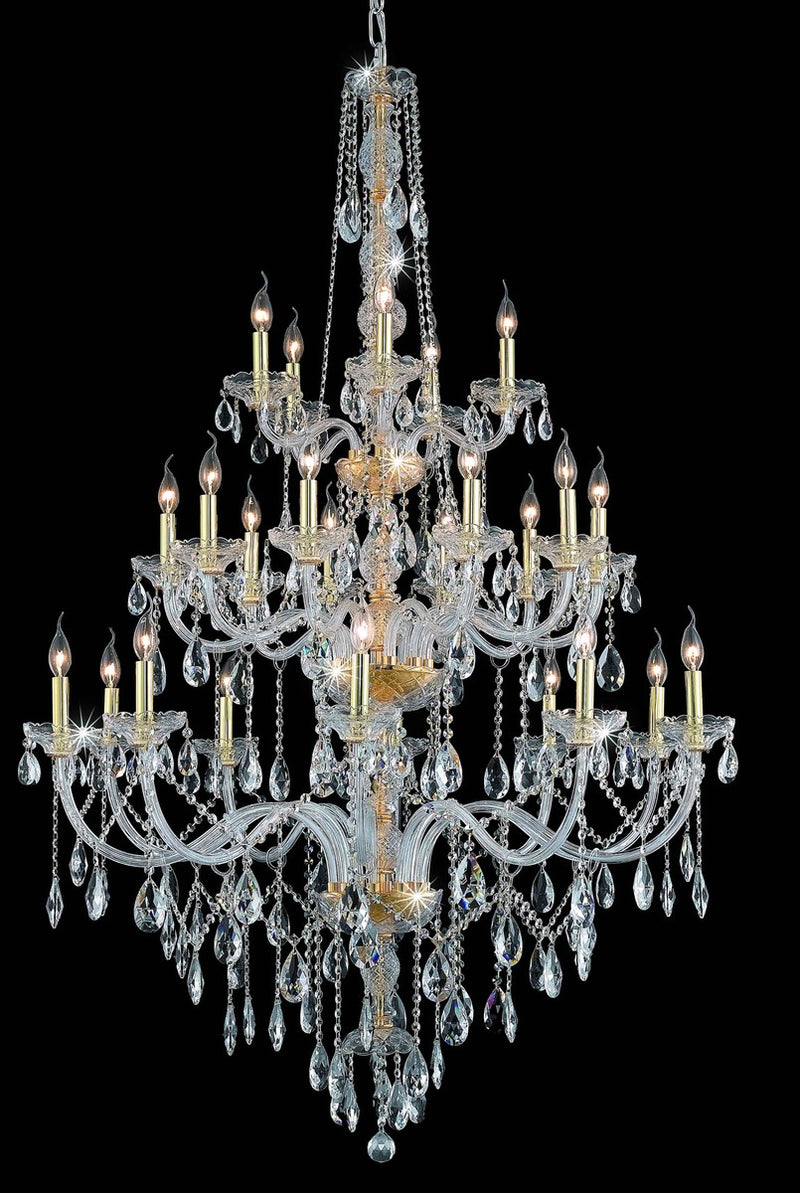 Elegant Lighting 7925G43G/RC 25 Light Chandelier, Gold