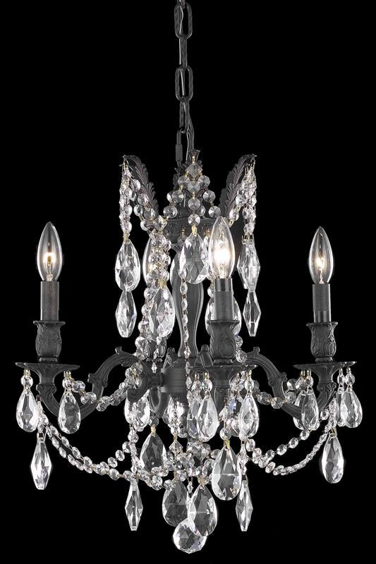 Elegant Lighting 8204D17DB/RC Four Light Chandelier