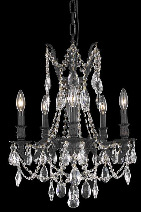 Elegant Lighting 8205D18DB/RC Five Light Chandelier