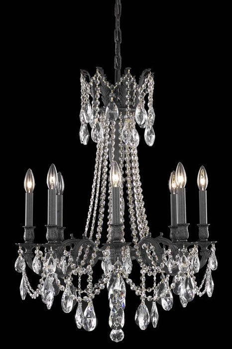 Elegant Lighting 8208D24DB/RC Eight Light Chandelier