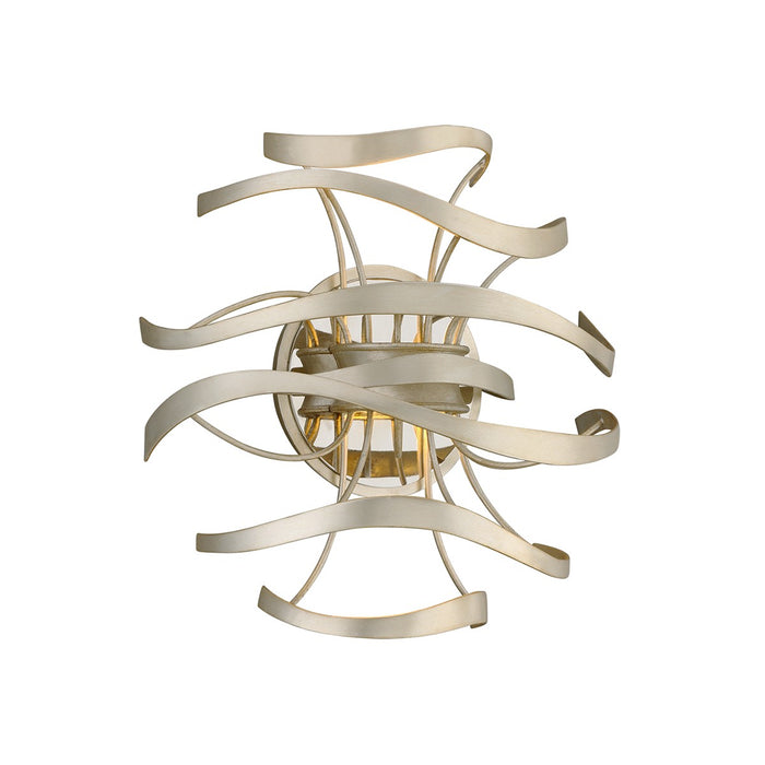 Corbett Lighting 213-12-SL/SS LED Wall Sconce, Silver Leaf