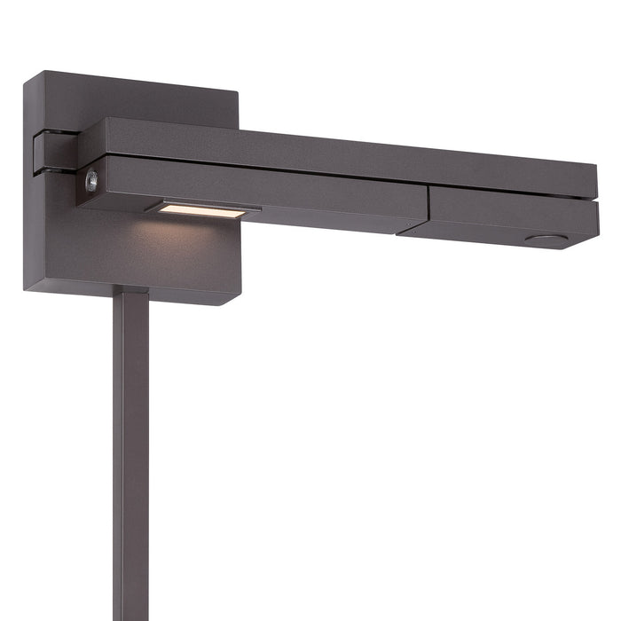 W.A.C. Lighting BL-1021R-BZ LED Swing Arm Wall Lamp, Bronze