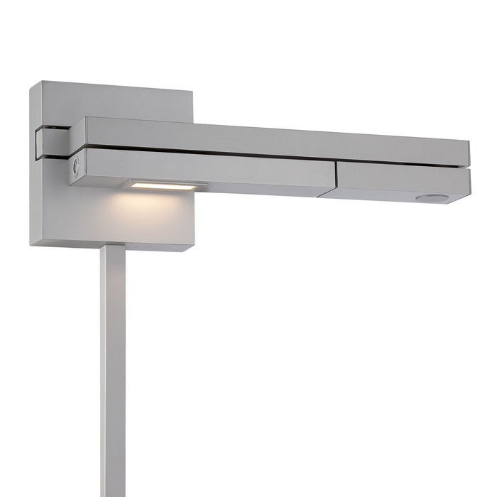 W.A.C. Lighting BL-1021R-TT LED Swing Arm Wall Lamp, Titanium