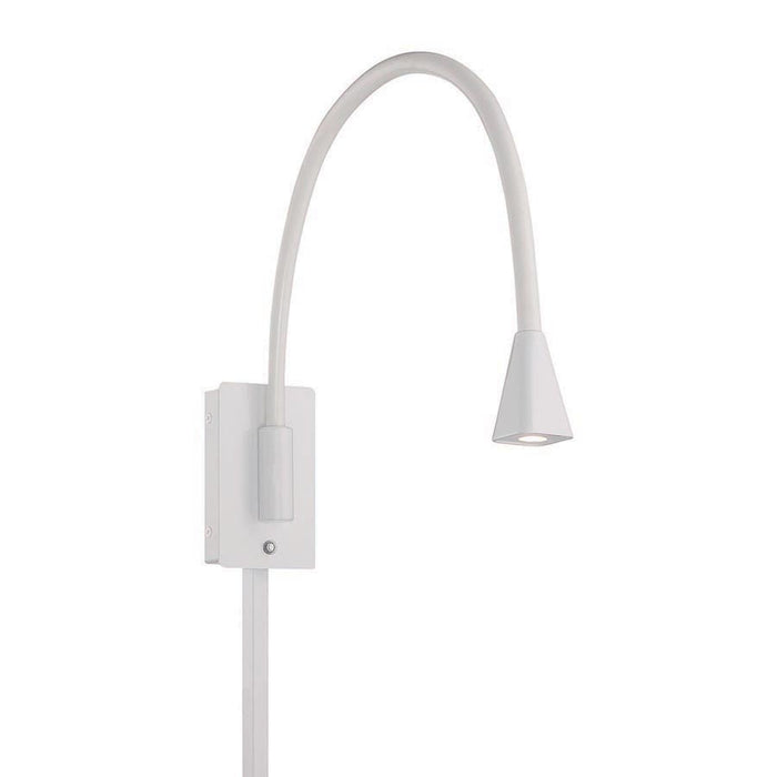 W.A.C. Lighting BL-1630-WT LED Swing Arm Wall Lamp, White