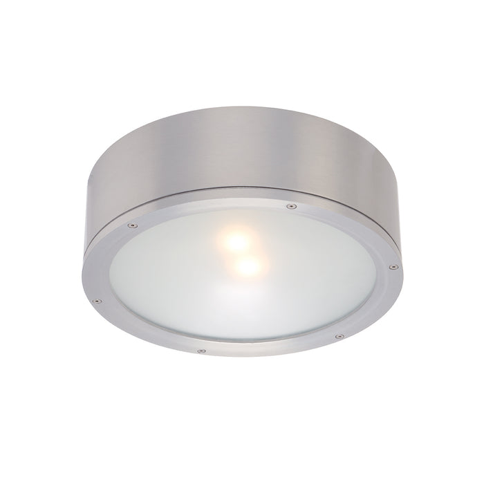 W.A.C. Lighting FM-W2612-AL LED Flush Mount, Brushed Aluminum