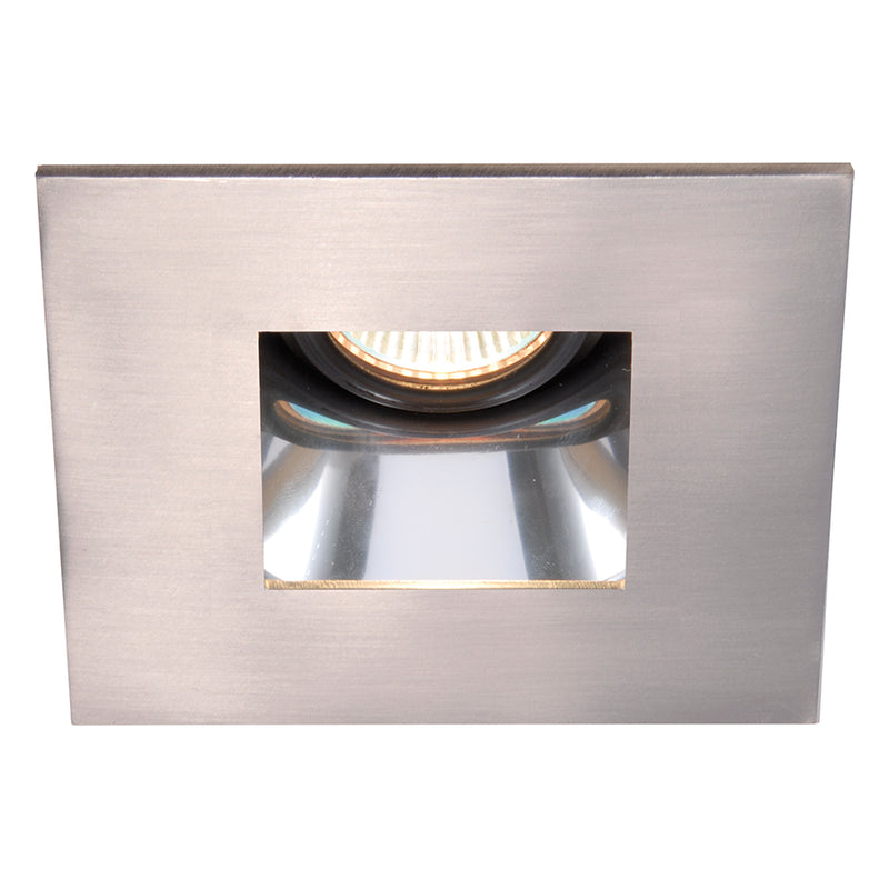 W.A.C. Lighting HR-D412-S-SC/BN 4in Adjustable Open Reflector Trim, Specular Clear/Brushed Nickel