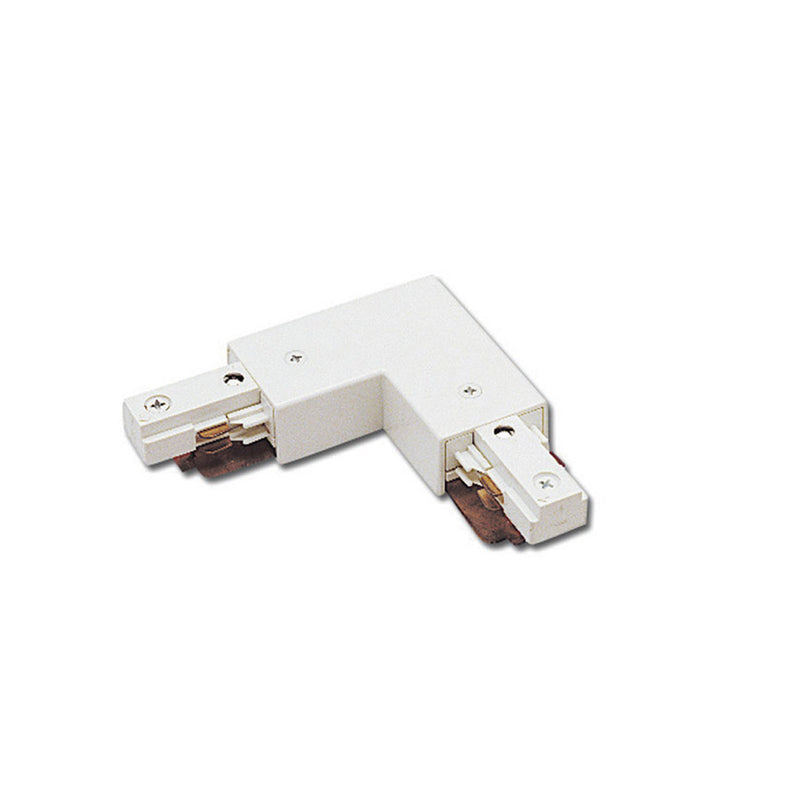 W.A.C. Lighting J2-LLEFT-WT Track Connector, White