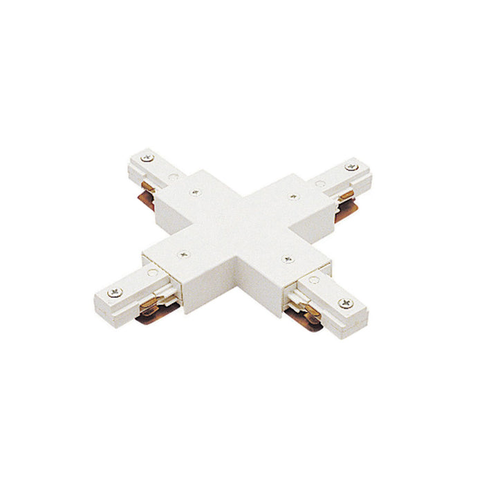 W.A.C. Lighting J2-X-WT Track Connector, White