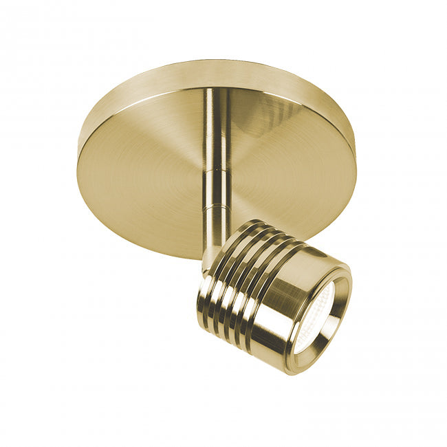 W.A.C. Lighting MO-495-BR LED Spot Light, Brushed Brass