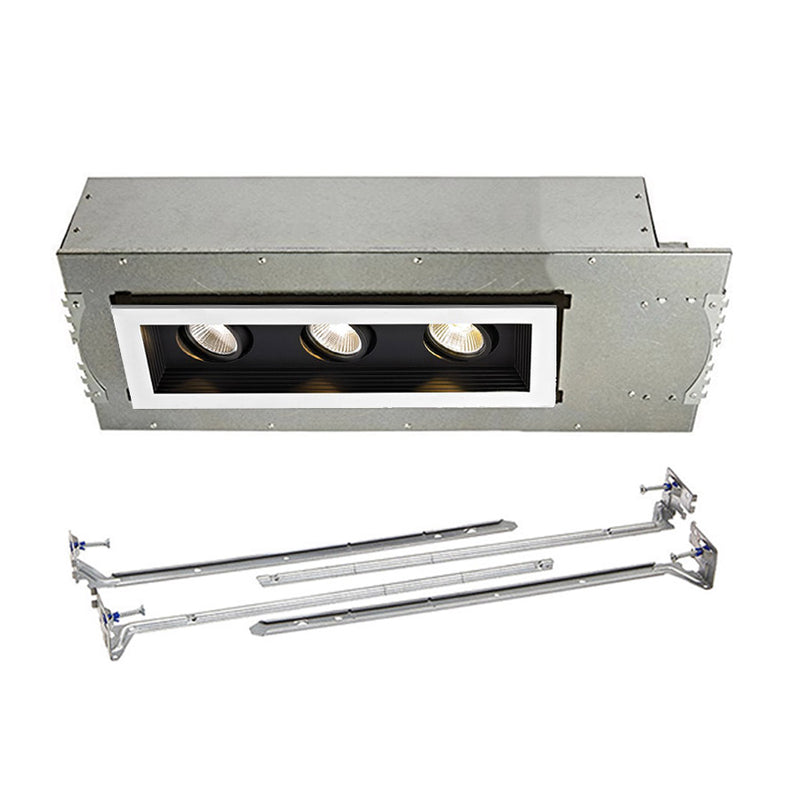 W.A.C. Lighting MT-3LD311NA-F930BK LED Three Light New Construction Housing with Trim and Light Engine, Black