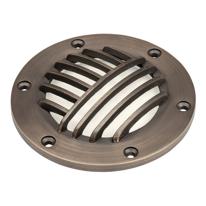 Kichler 15482CBR Rock Guard with Clear Glass, Centennial Brass