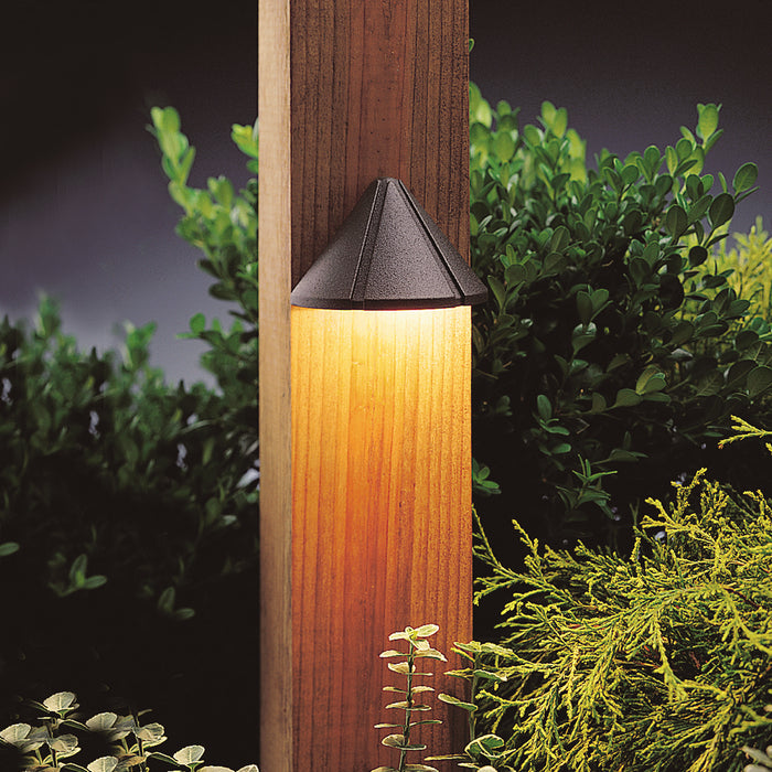 Kichler 15765AZT27R LED Deck Light, Textured Architectural Bronze