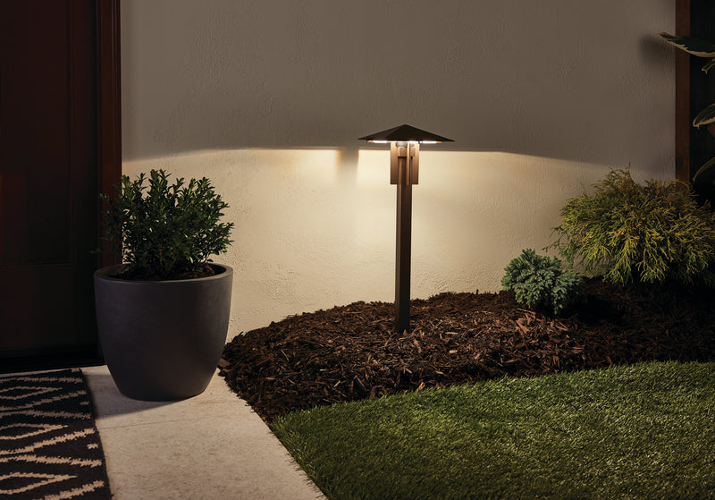 Kichler 15803AZT27R LED Path Light, Textured Architectural Bronze