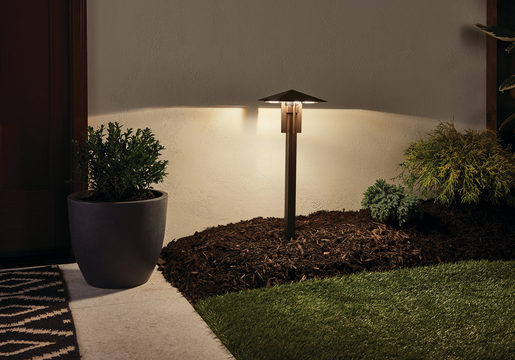Kichler 15803AZT27R LED Path Light, Textured Architectural Bronze