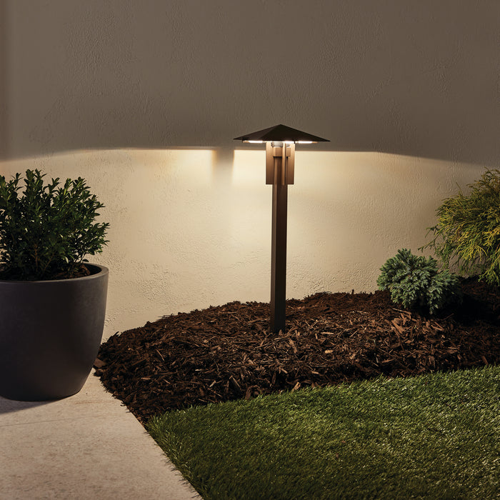 Kichler 15803AZT27R LED Path Light, Textured Architectural Bronze