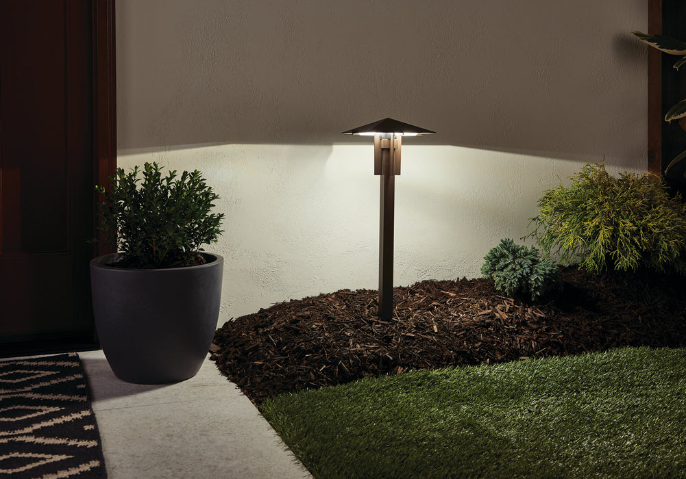 Kichler 15803AZT30R LED Path Light, Textured Architectural Bronze