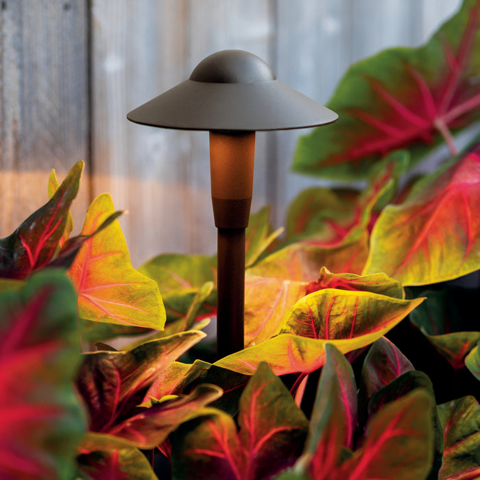 Kichler 15870AZT27R LED Path Light, Textured Architectural Bronze